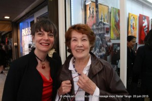 Arlette Gilleron Prod'Homme et Isabelle Lamy à la Galerie Numéro 1